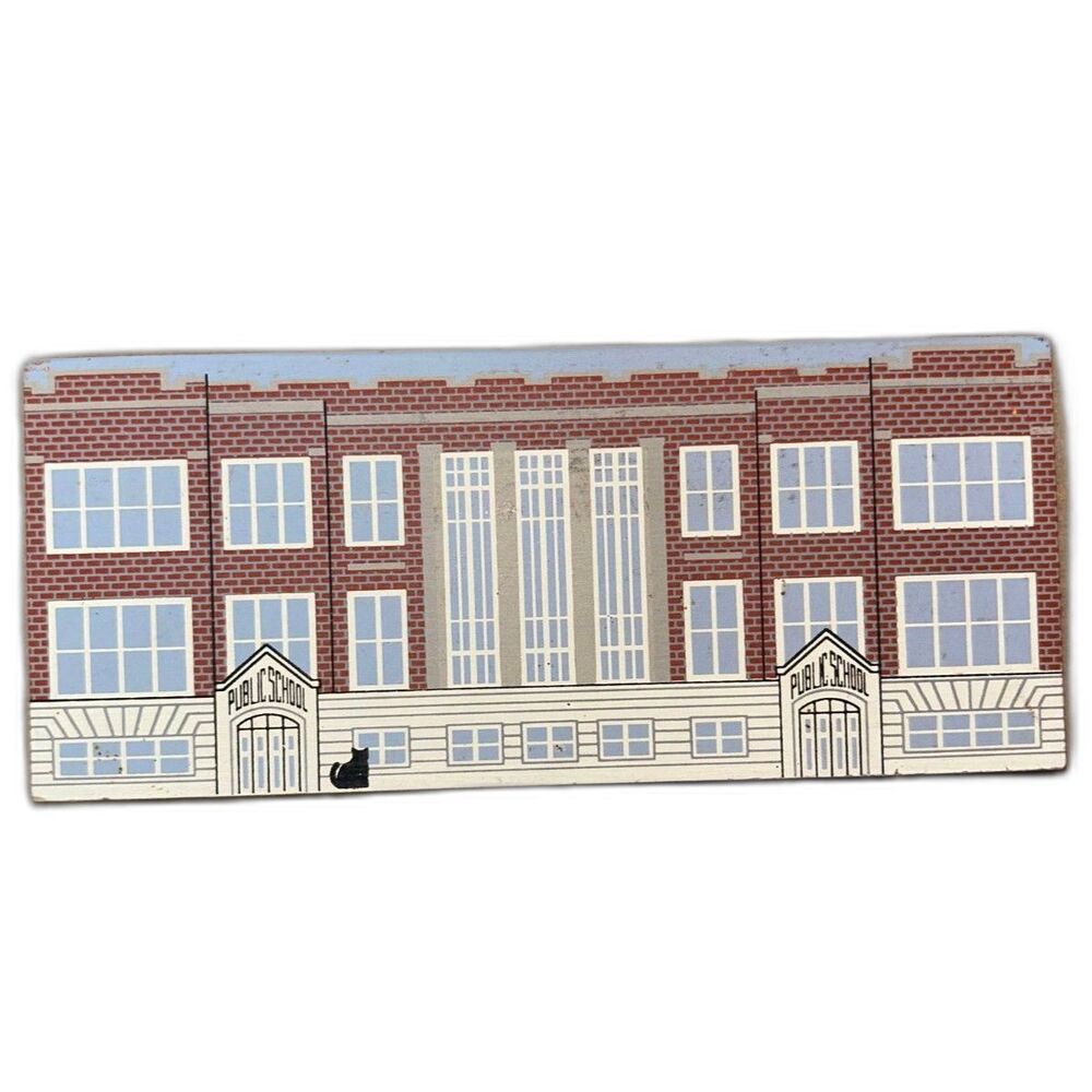 Cat's Meow Village Collectible Howell Public School 1920-81